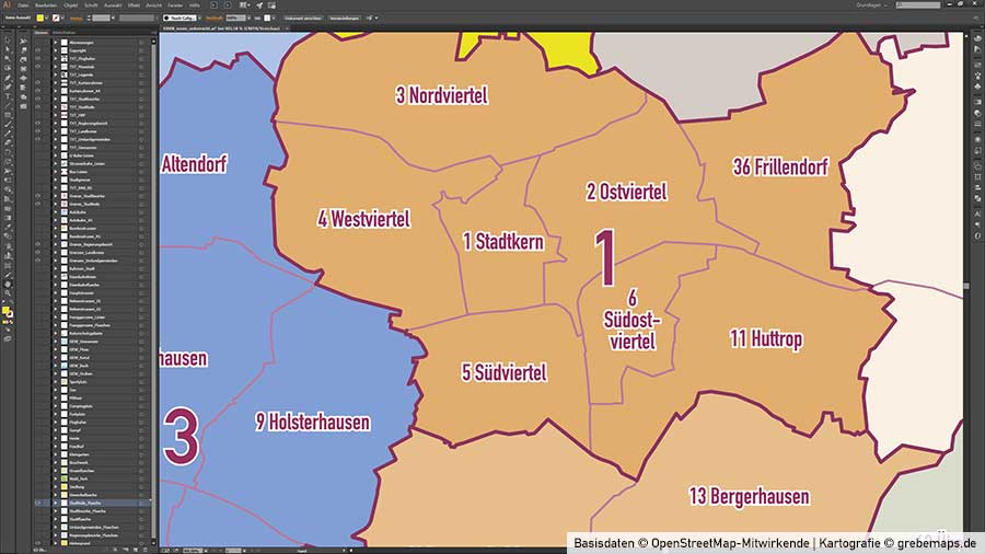 Stadtteile Ruhrgebiet